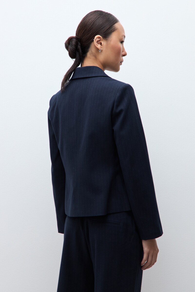 Blazer doble botonadura azul marino