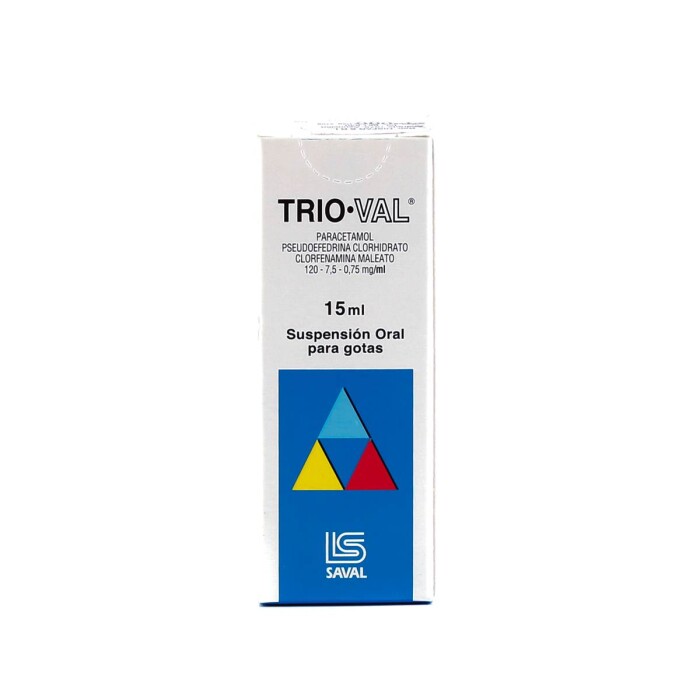 TRIO-VAL GOTAS CJ X 15 ML. única