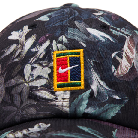 U NK H86 CAP COURT LOGO FLORAL Black