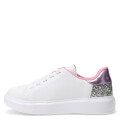 Championes Infantiles Bibi Glam Brillo Blanco - Plateado - Rosado