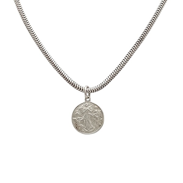 Dije Virgen María desatanudos-Plata 925-Sin Piedra-CP3078 sinpiedra