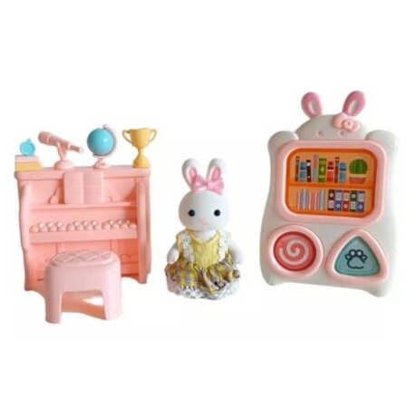 Playset Conejos Bay Dreamy Clases Piano con Accesorios 001