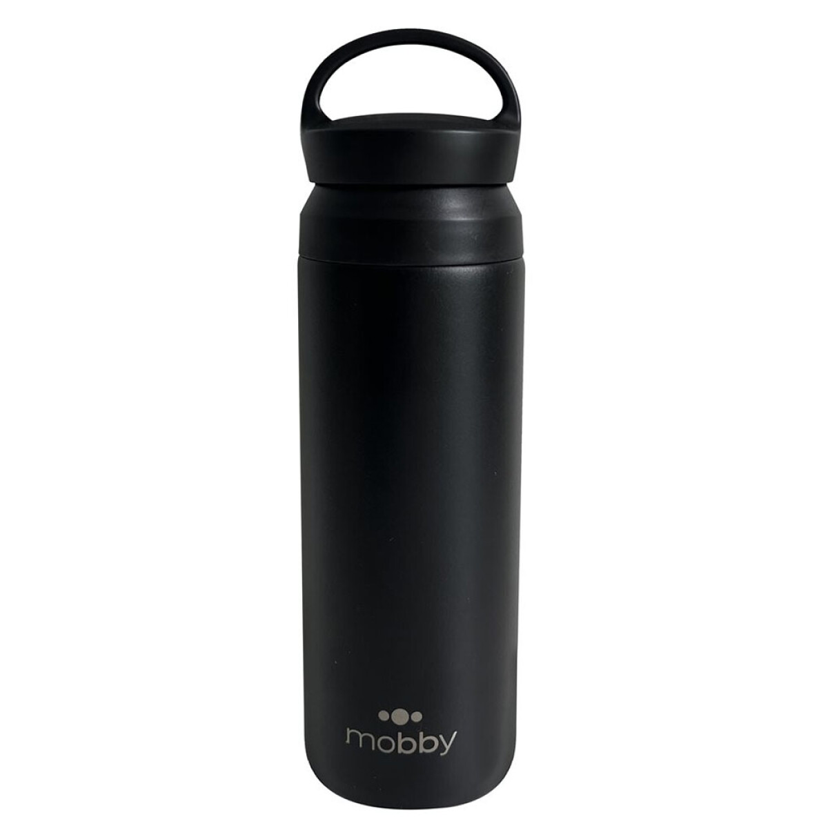 Botella Deportiva Térmica c/Filtro Mobby 500Ml en Acero Inox - Negro 