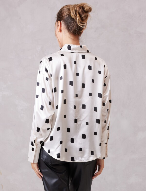 Camisa Satén BLANCO