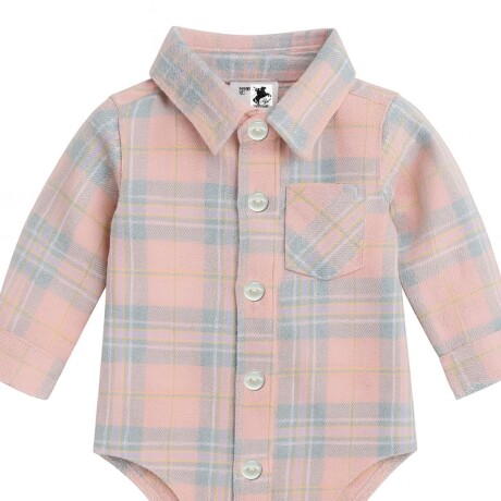 Camisa Body Viyela ROSA PASTEL