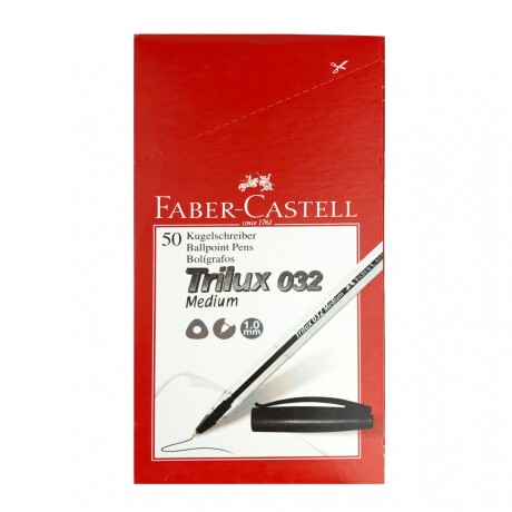 Boligrafo Faber - Castell Trilux x50 Negro