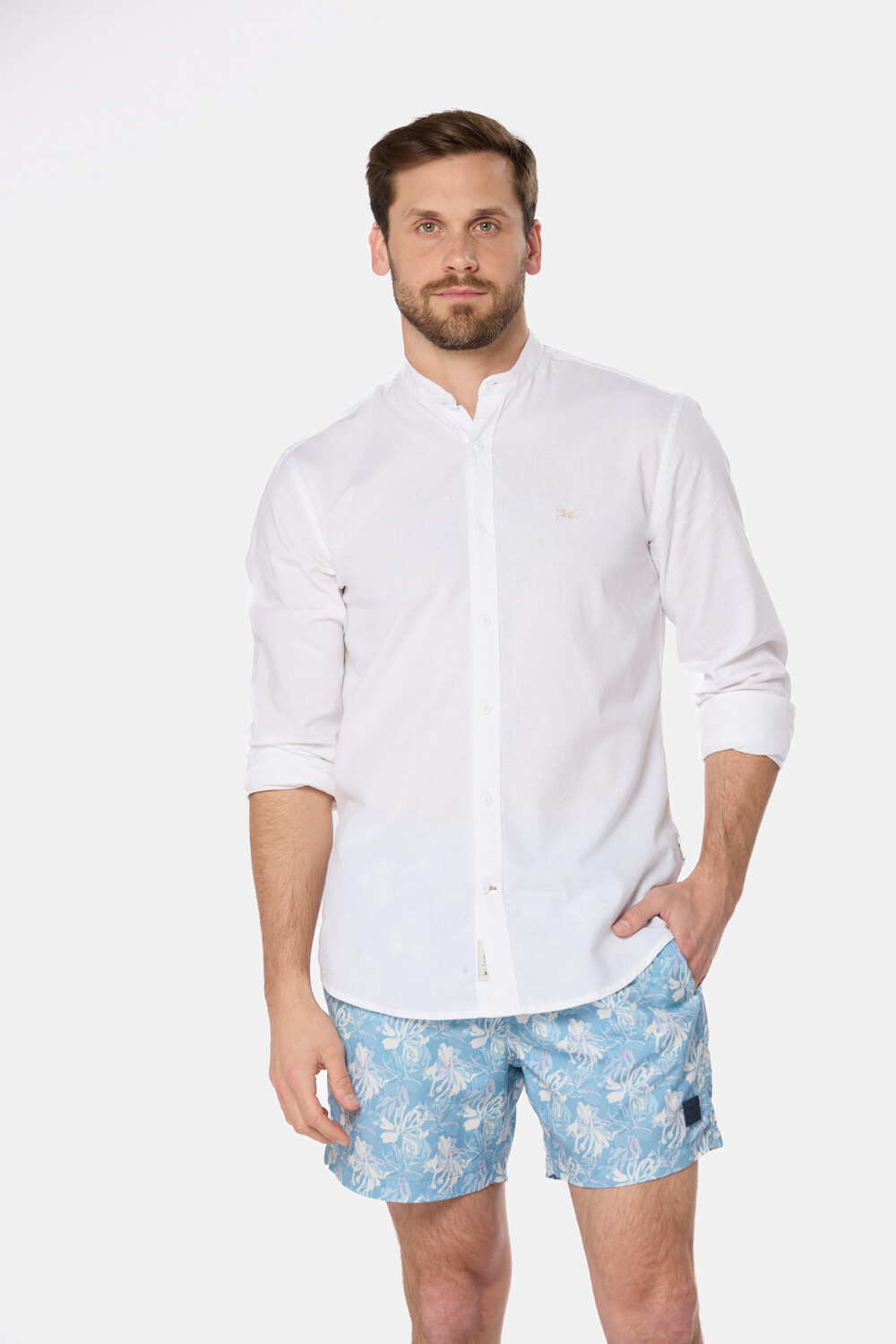 SHORT DE BAÑO ESTAMPADO Verde