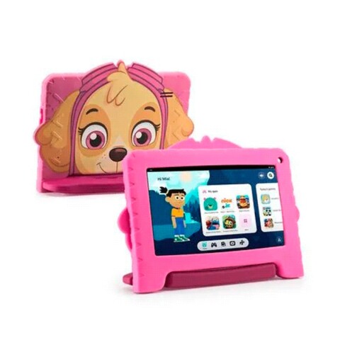 Tablet Multilaser Kid 7" 4 GB RAM + 64 GB Paw Patrol Rosa