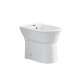 Bidet Blanco Brillo Sin Transferencia De Porcelana Sanitaria Enol Aqualia Utiliza Griferia Frontal