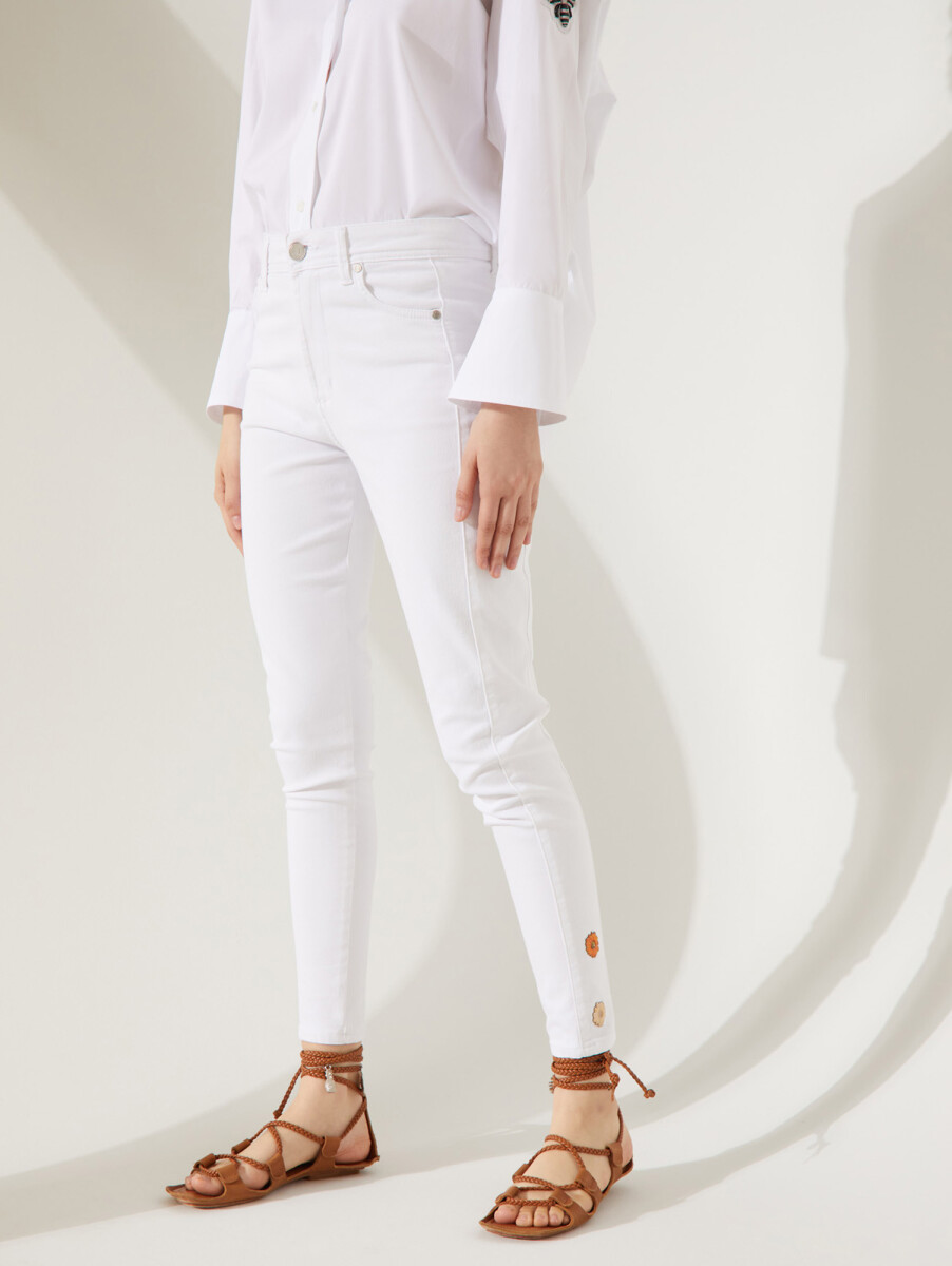 Jeans joy twist white - Blanco 