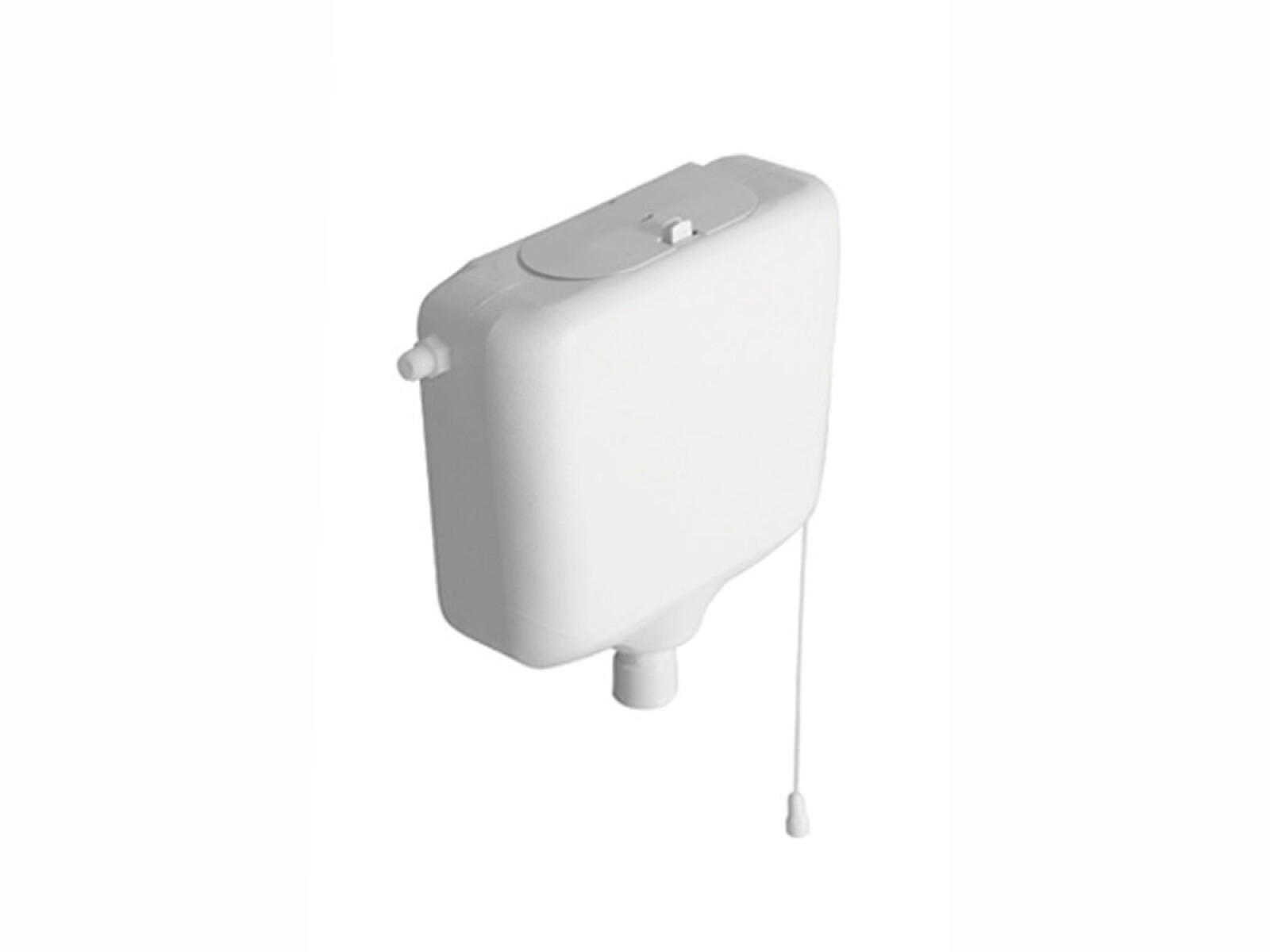Deposito De Colgar Elevado Pvc Blanco Brillo Para Baño 