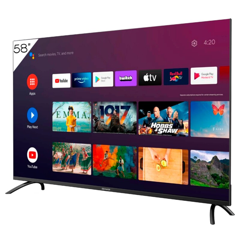 Smart Tv Aiwa 58'' Led Hdr 4k Google TV Comando De Voz Smart Tv Aiwa 58'' Led Hdr 4k Google TV Comando De Voz
