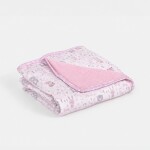 Manta 80x90 Bebe Bosque Rosa