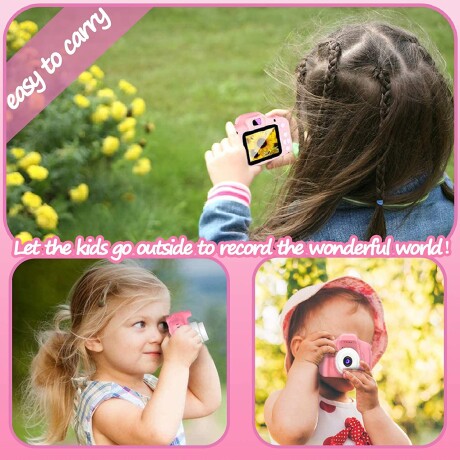 Cámara Digital Portátil Infantil ROSA
