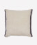 Almohadón Suerta 100% lino beige y azul 45 x 45 cm