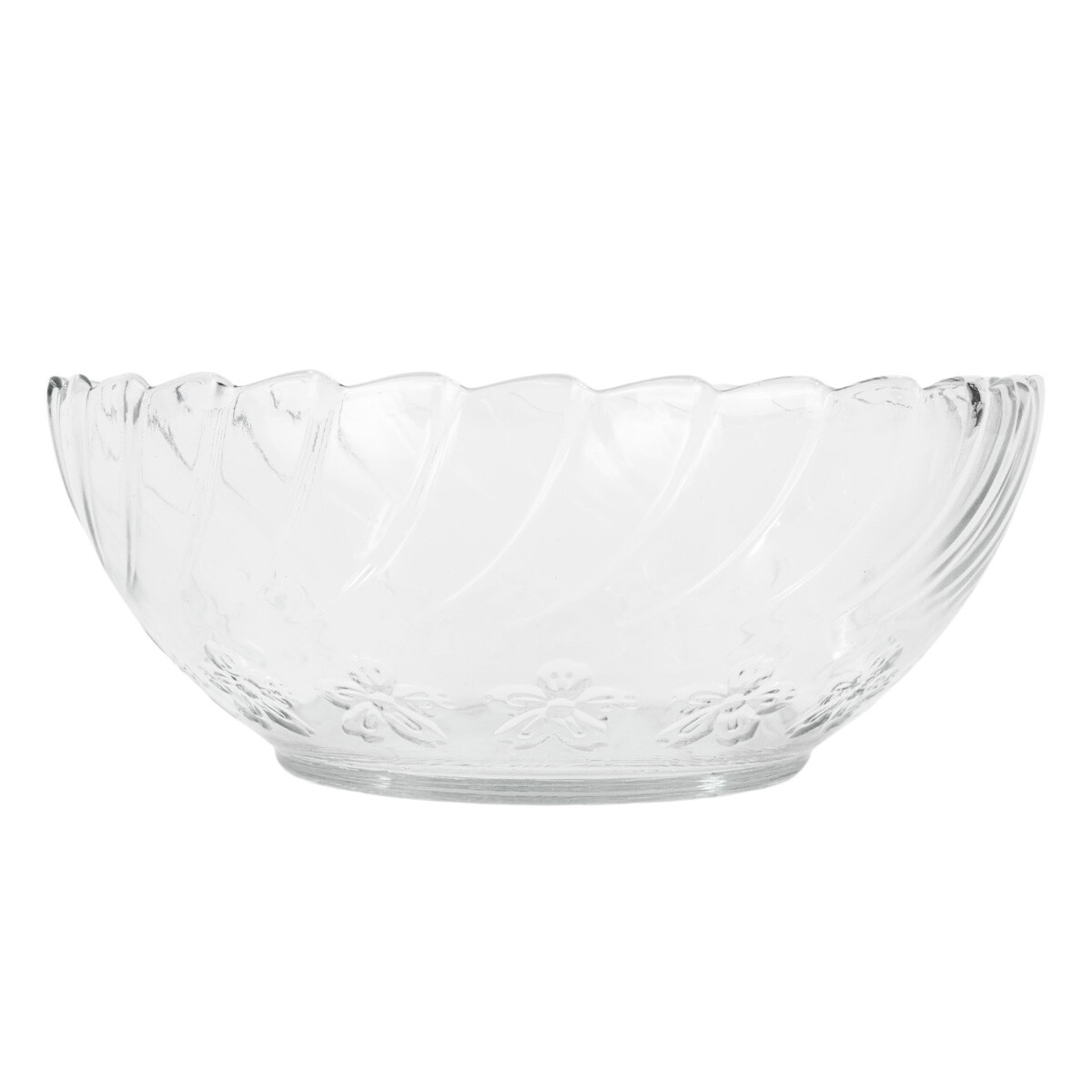 Bowl de vidrio labrado 