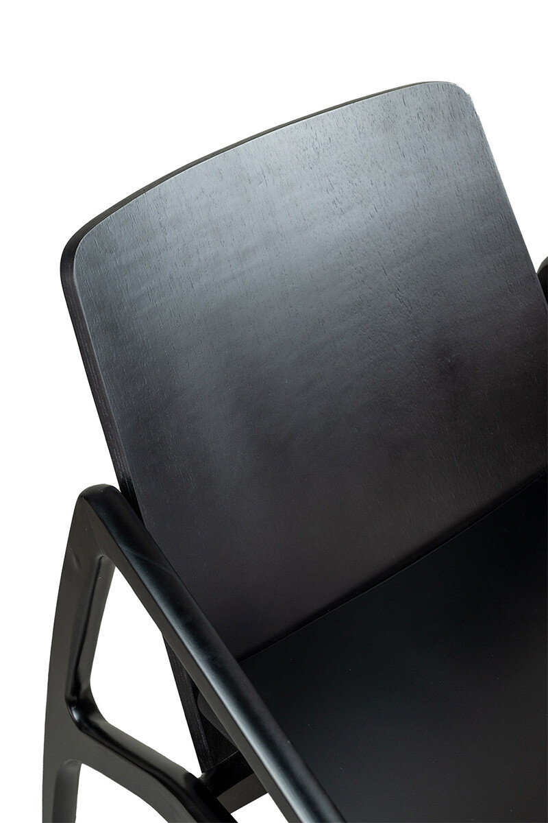 Balder POLTRONA BALDER MADERA NEGRA 63X70X69H CM