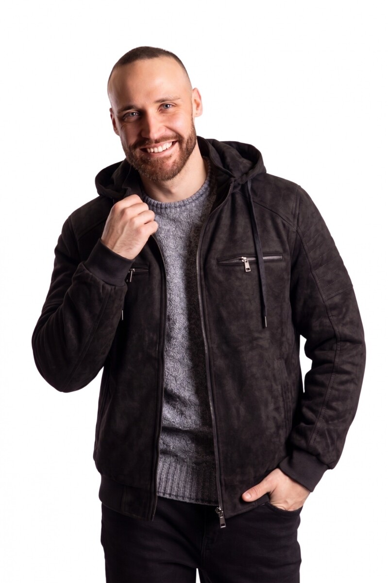 SNAKE JACKET HOOD - BLACK 