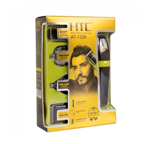 Cortapelo Inalámbrica HTC AT-1211 4 en 1 NEGRO-VERDE