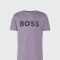 BOSS -Remera de algodón con logo, regular fit , THINKING Violeta