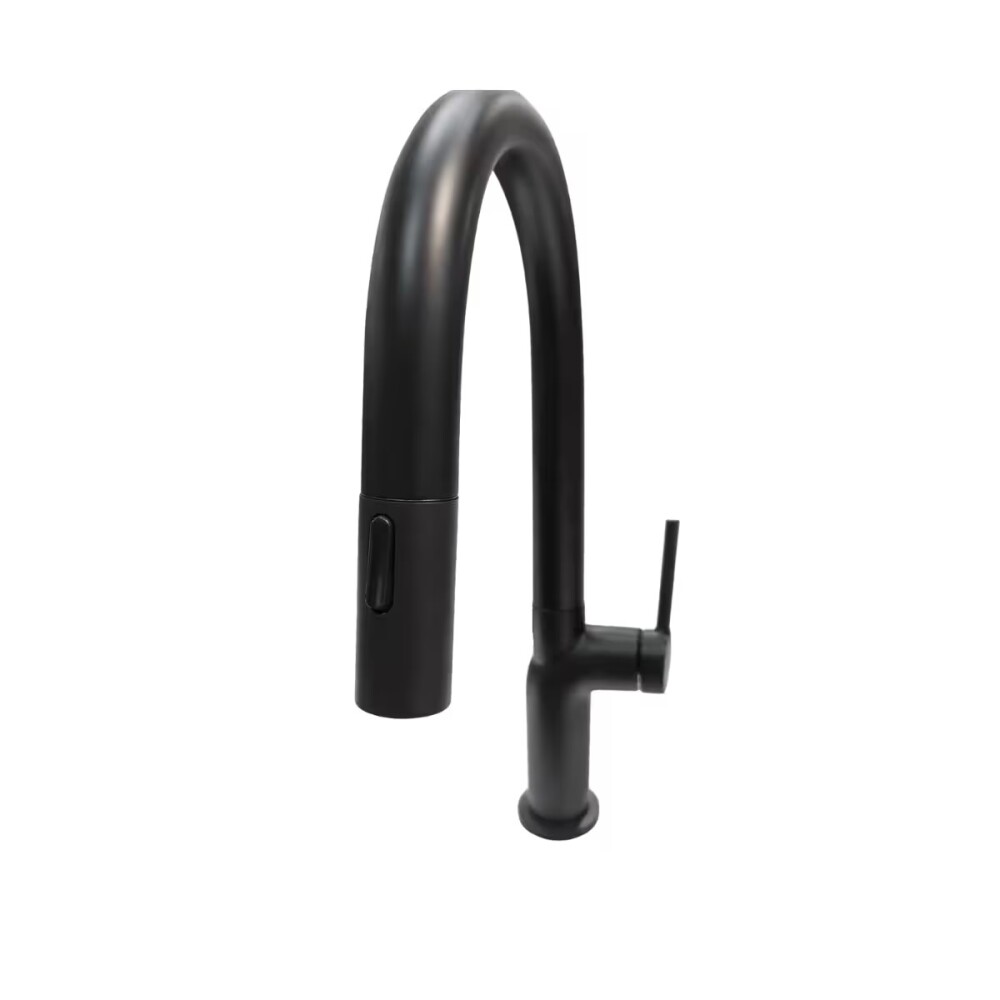 Grifería de Cocina Monocomando de mesada Eon Curvo Extensible Negro Mate Grifería De Cocina Monocomando De Mesada Eon Curvo Extensible Negro Mate