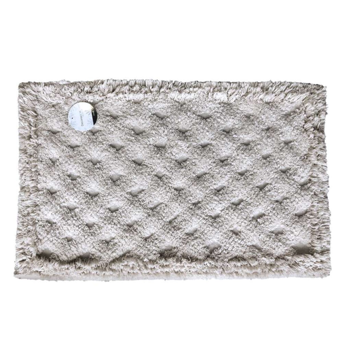 Alfombra Rect Dos Texturas Natural - 40X60Cm 