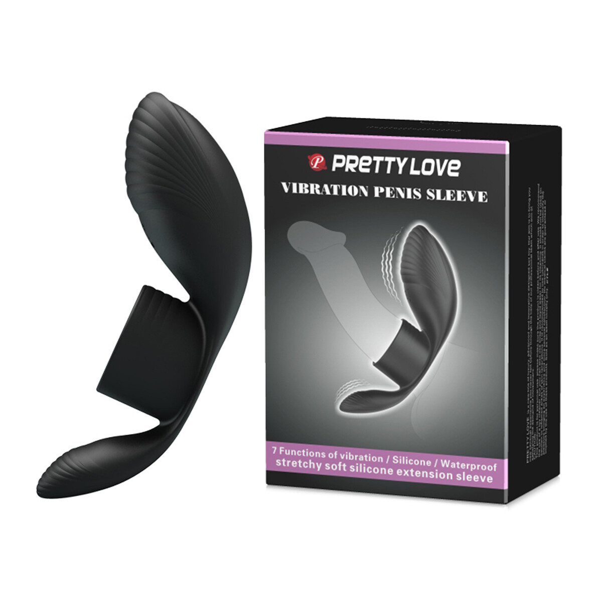Anillo Vibrador Recargable Usb Pretty Love Penis Sleeve 