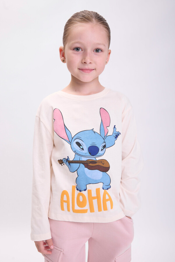 Remera estampa Stich Crudo