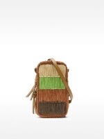 Bolsa Para Móvil Multicolor Efecto Rafia multicolor