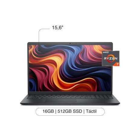 Notebook DELL 15,6' FHD Touch 512GB / 16GB RAM R7-7730U W11 Black Notebook DELL 15,6' FHD Touch 512GB / 16GB RAM R7-7730U W11 Black