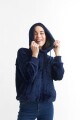 Hoodie sherpa AZUL MARINO