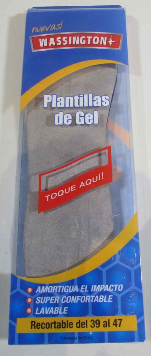 Plantillas Wassington de Gel - Gris 