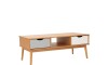 Mesa de Living Nordica Roble/Gris claro/Blanco