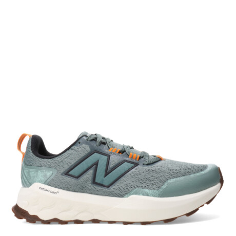Championes de Hombre New Balance Trail Running garoe Verde - Anaranjado
