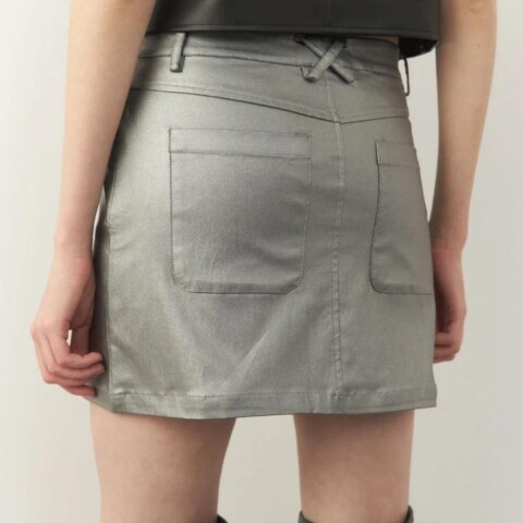 FALDA ALICE XS-XL PLATEADO