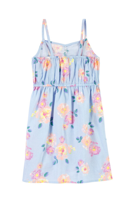 Vestido de viscosa Ecovero diseño floral Sin color