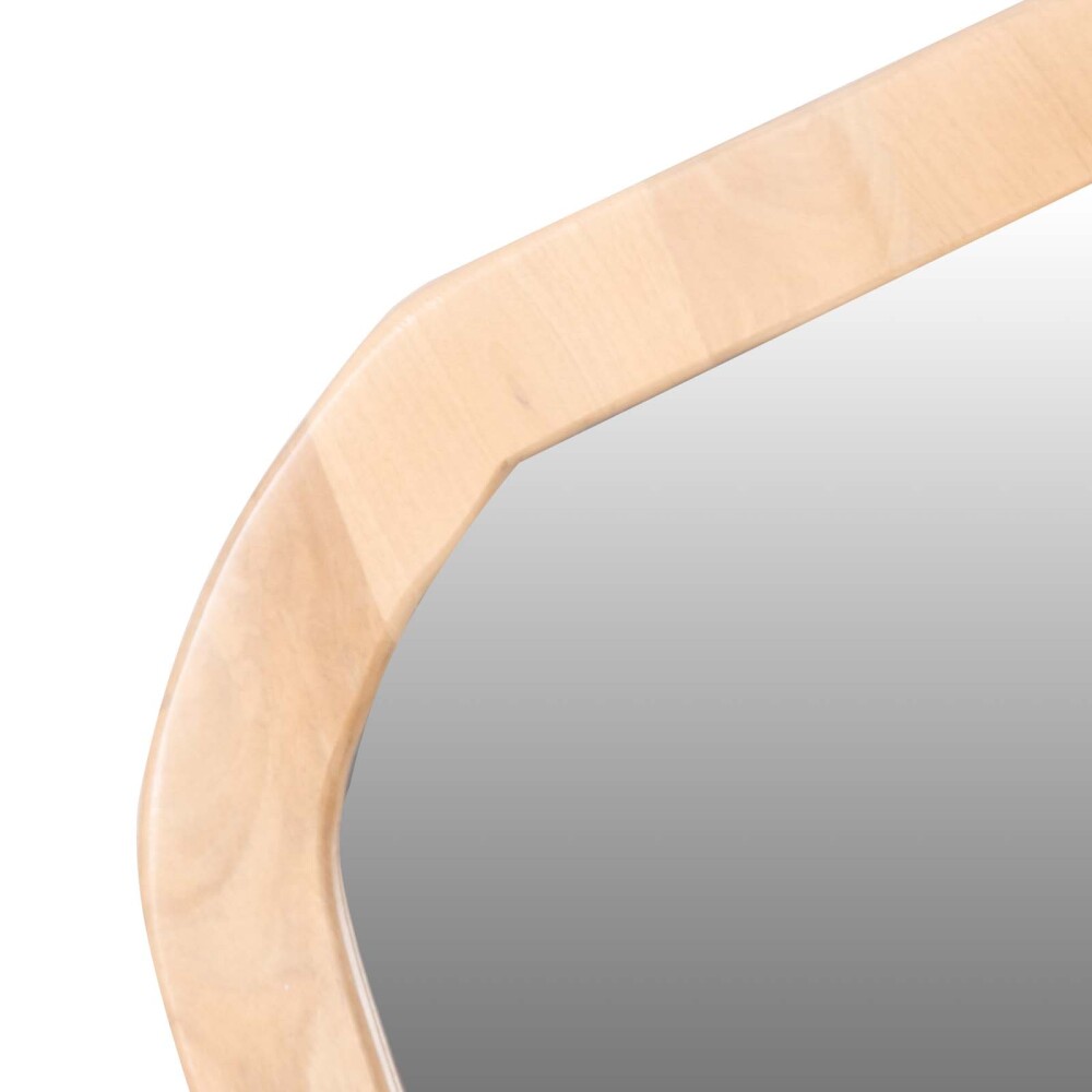ESPEJO IRREGULAR MADERA NATURAL-BEIGE DAVERLY