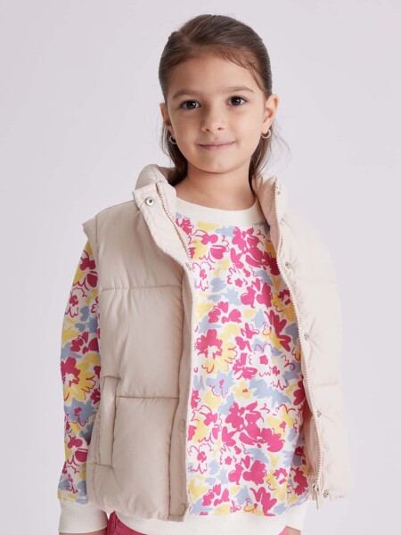 Chaleco abrigo Beige