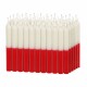 VELA N° 4 COMBINADA X50 Blanco/rojo