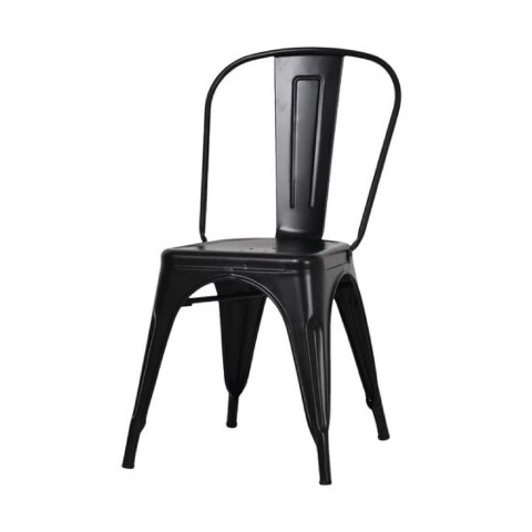 SILLA TOLIX NEGRA METAL COMEDOR SILLA TOLIX NEGRA METAL COMEDOR