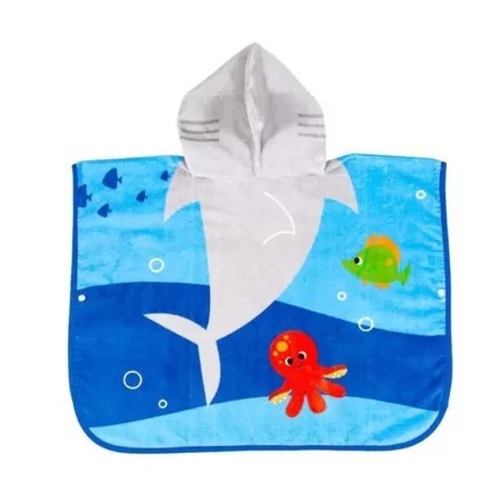 Toalla poncho BUBA BUBAZOO Tiburon
