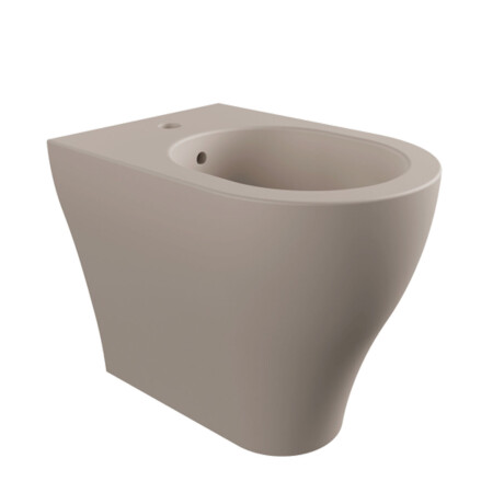 BIDET A PISO LOZA SANITARIA GAMAS DE BEIGE MATE GAMAS DE BEIGE
