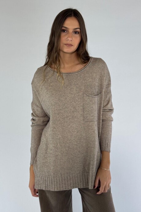 SWEATER BABEL Tostado