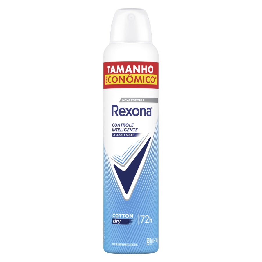 Antitranspirante Aerosol Cotton Dry 250 ml - Rexona Antitranspirante Aerosol Cotton Dry 250 ml - Rexona