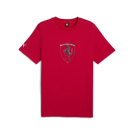 Ferrari Race Tonal Big Shield Tee 63018902 Rojo