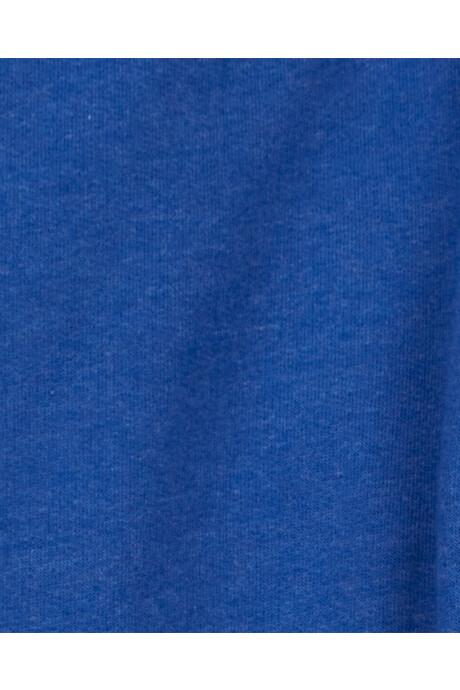 Pantalón deportivo de algodón, con logo, azul Sin color