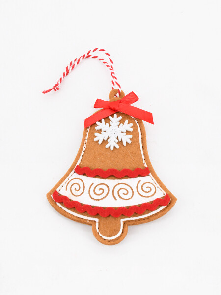 ADORNO COLGANTE FIELTRO SET 2PCS ROJO