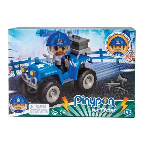 Pinypon Action 15582 Cuatriciclo Vehiculo Con Muñeco Policia Pinypon Action 15582 Cuatriciclo Vehiculo Con Muñeco Policia