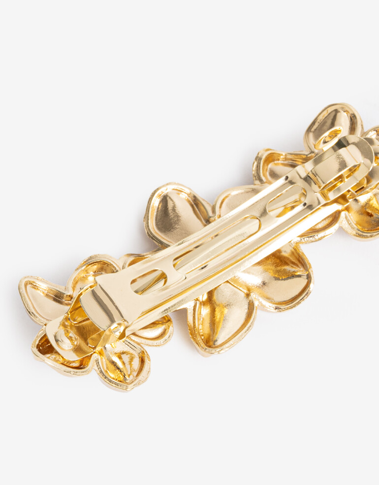 Hebillas Francesas Flores Hebilla Francesa Flores Metal Con Enamel - Combinacion Bicolor