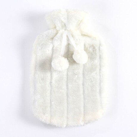 Bolsa De Agua Caliente Peluche Blanco